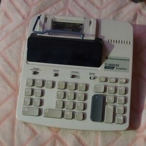 Texas Instruments TI-5033 SV Calculator - White and Black